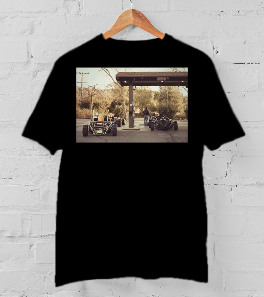 Race Car Pit Stop Fueling Moment At Outdoor Station T-Shirt