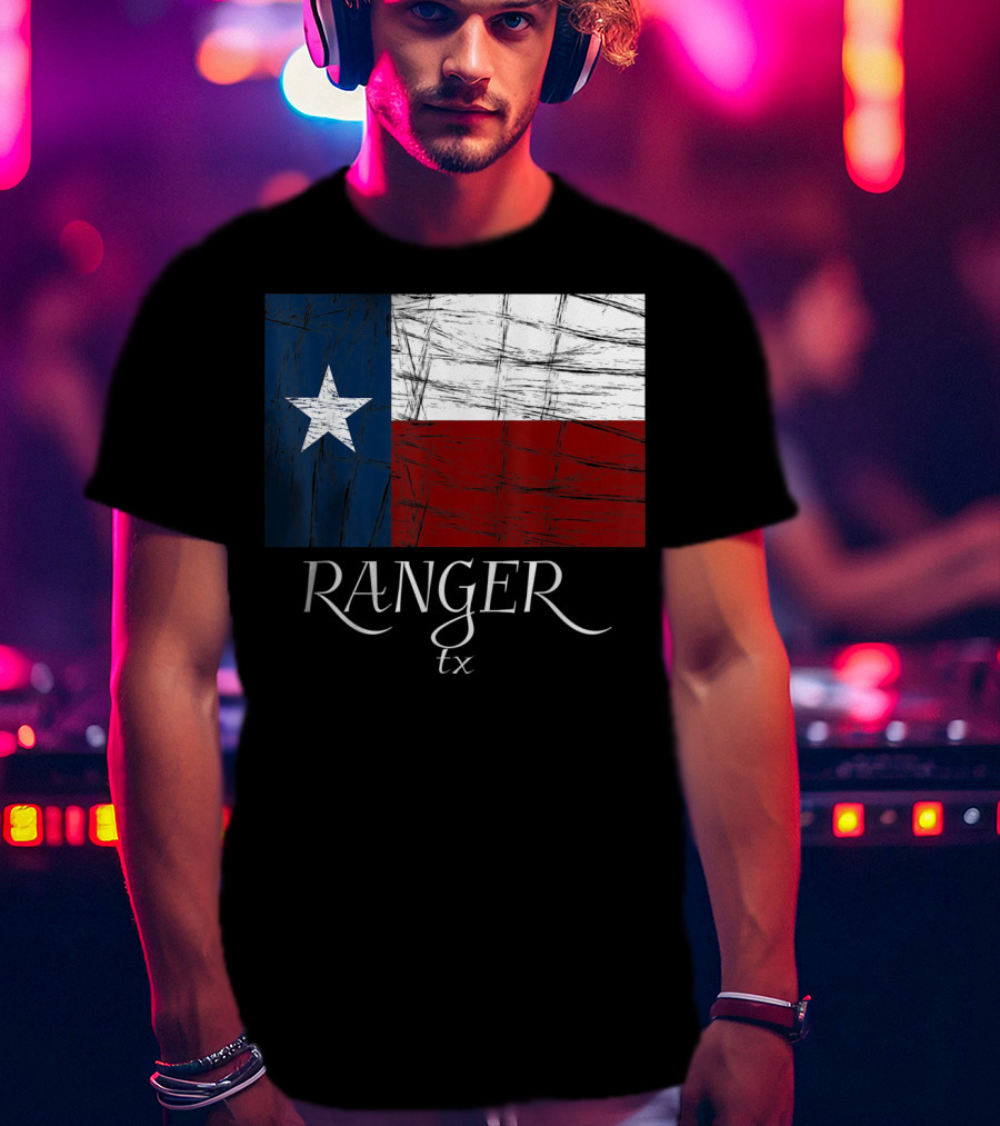 Ranger TX Texas Flag State City T-Shirt