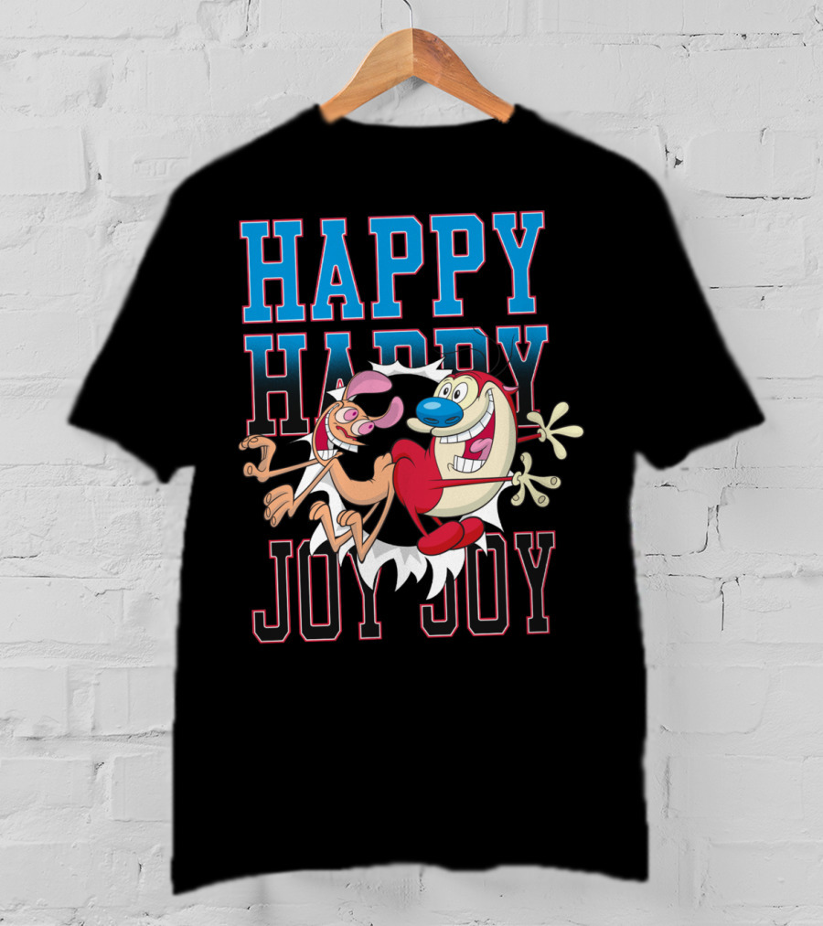 Ren And Stimpy Happy Happy Joy Joy T-Shirt