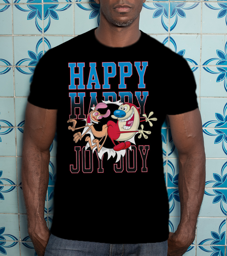 Ren And Stimpy Happy Happy Joy Joy T-Shirt