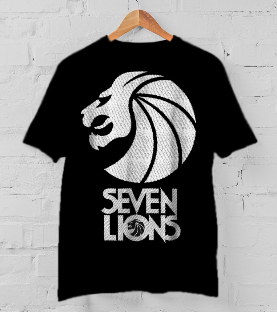Seven Lions Iconic Logo Lion Head T-Shirt