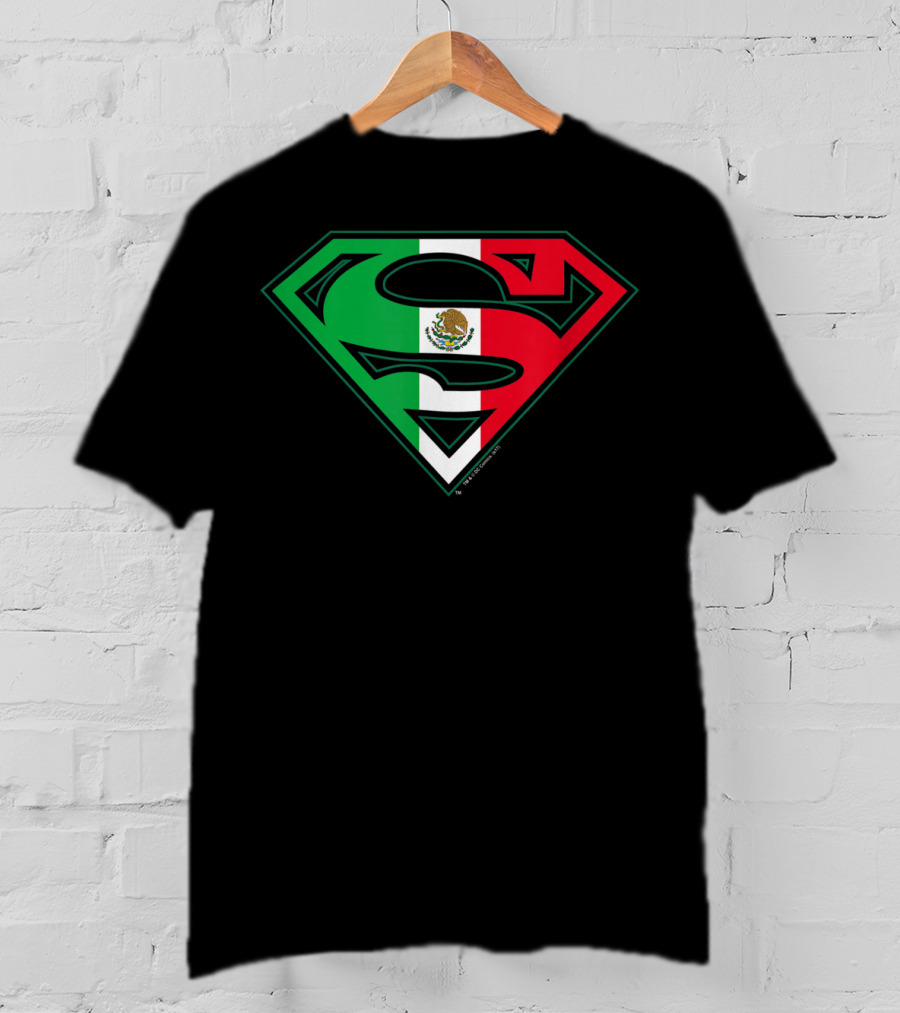 Superman Mexican Flag Emblem T-Shirt