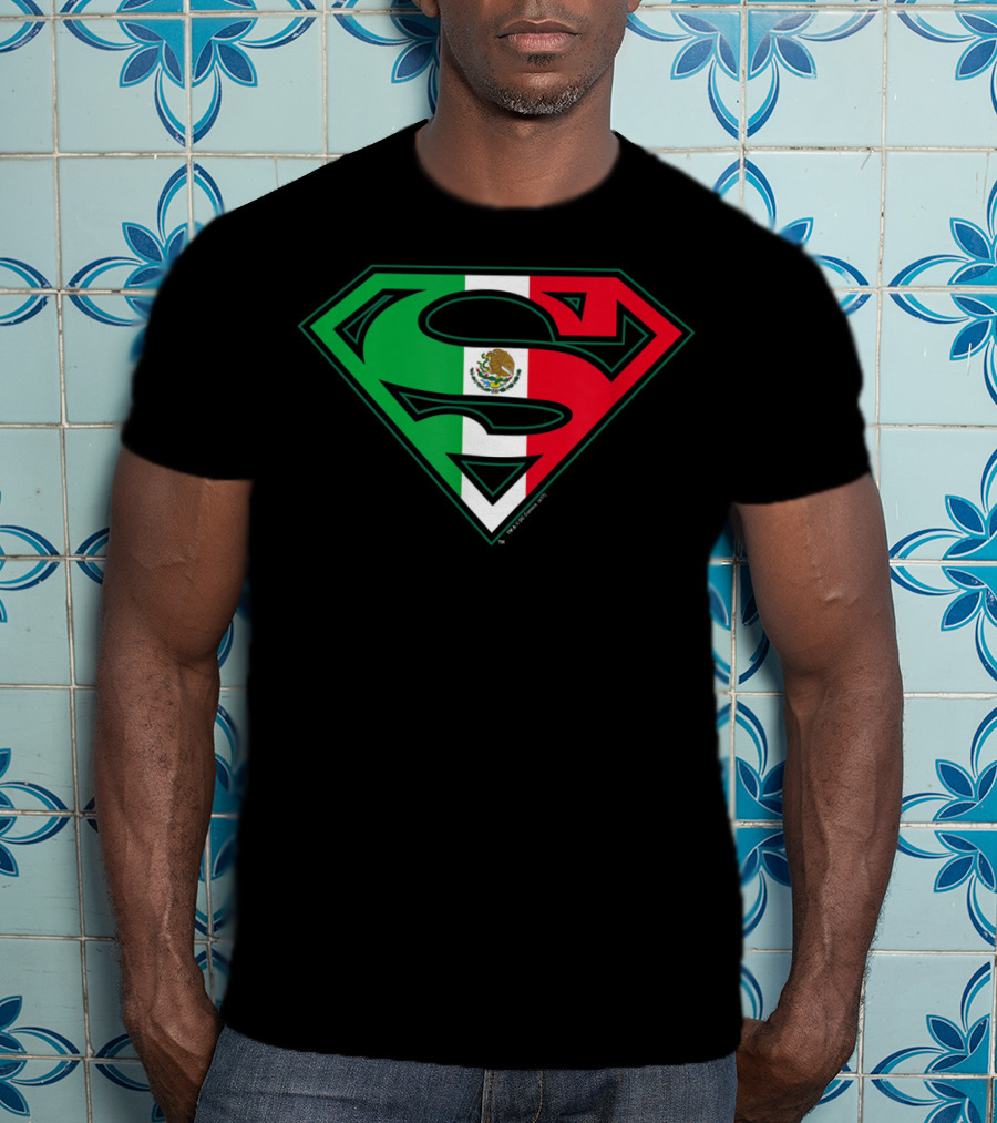 Superman Mexican Flag Emblem T-Shirt