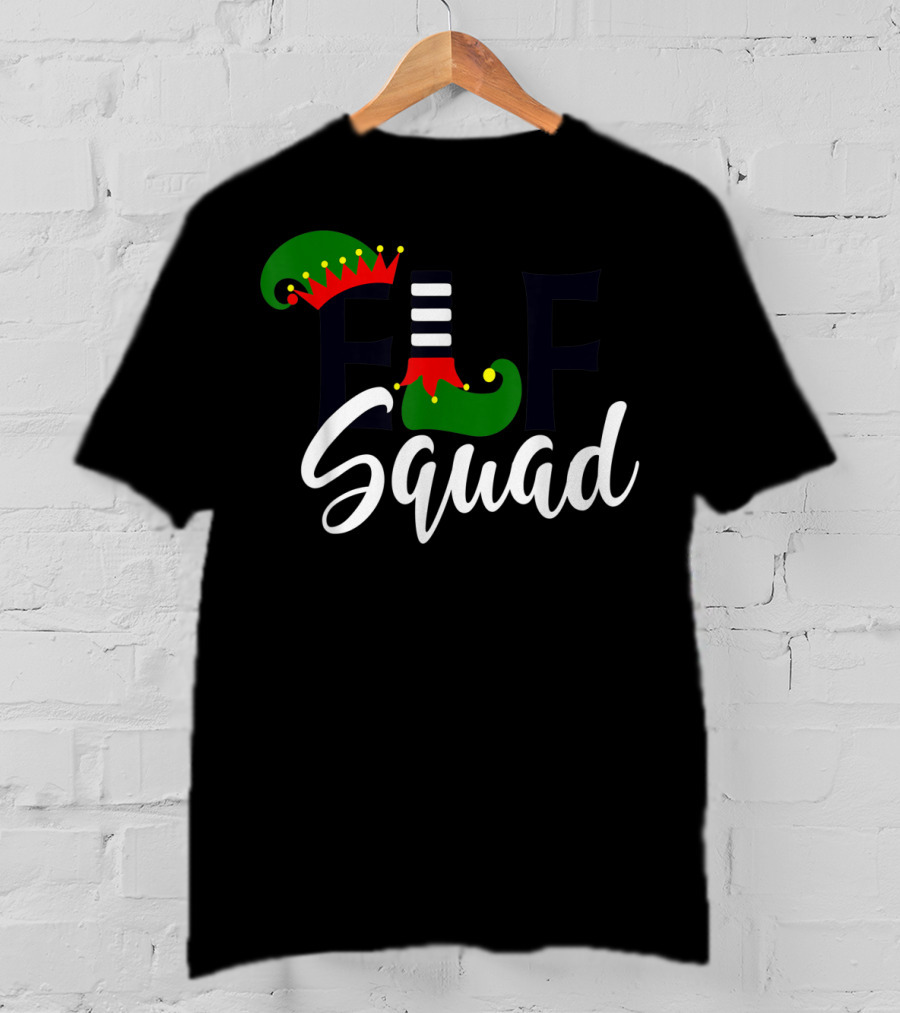 Teachers Elf Squad Christmas Holiday Team Fun T-Shirt