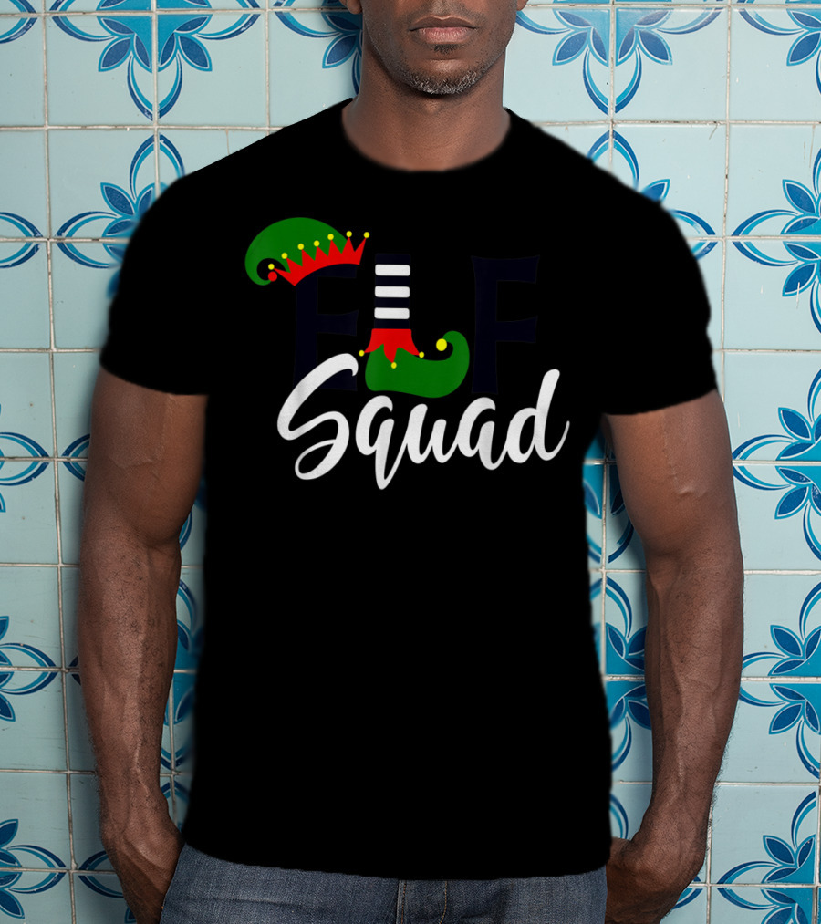 Teachers Elf Squad Christmas Holiday Team Fun T-Shirt