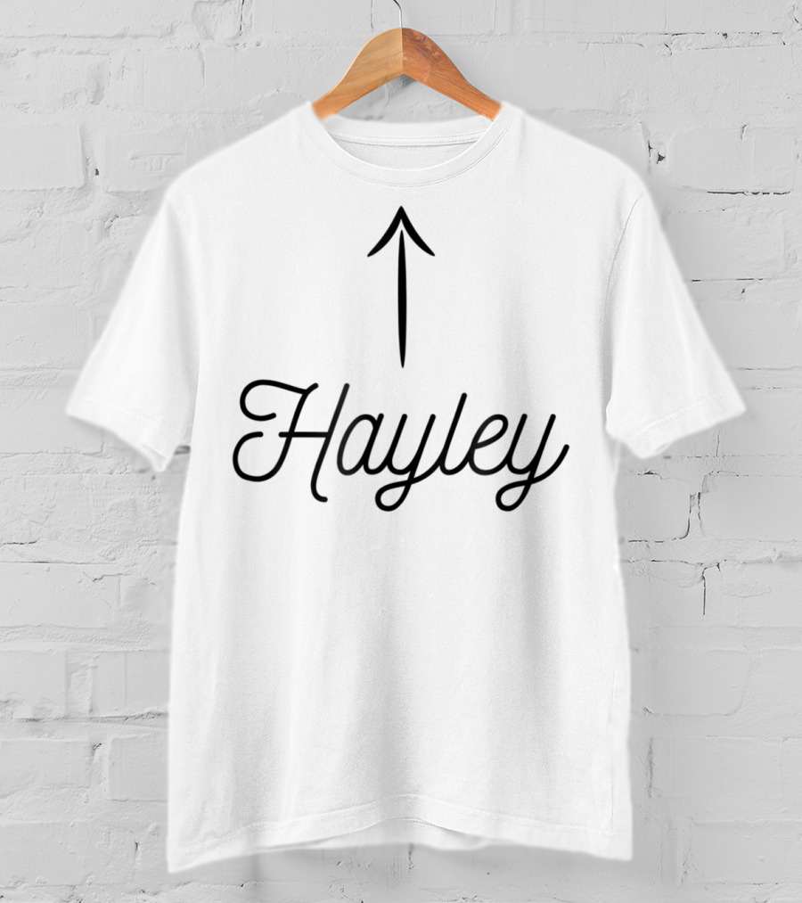 Hayley Arrow Up Text T-Shirt