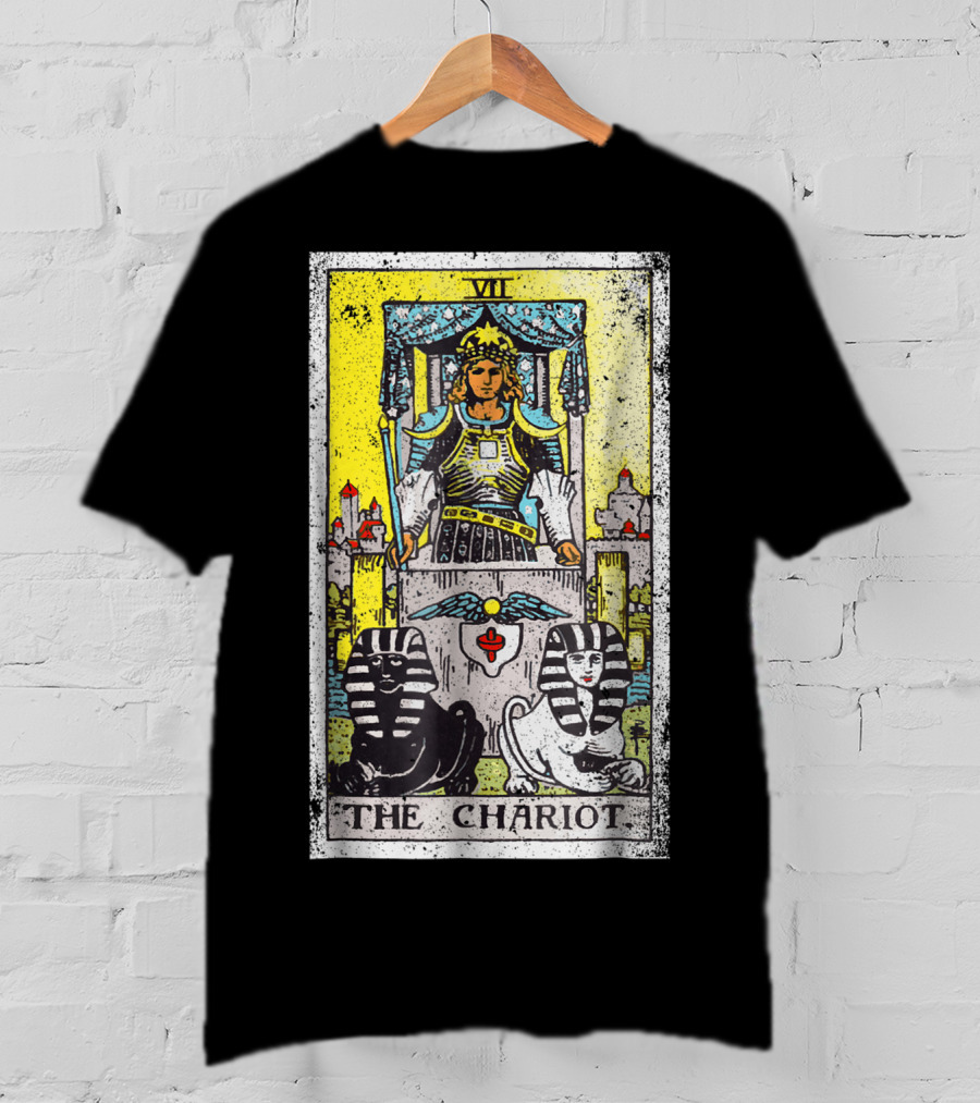 VII The Chariot Tarot Card T-Shirt