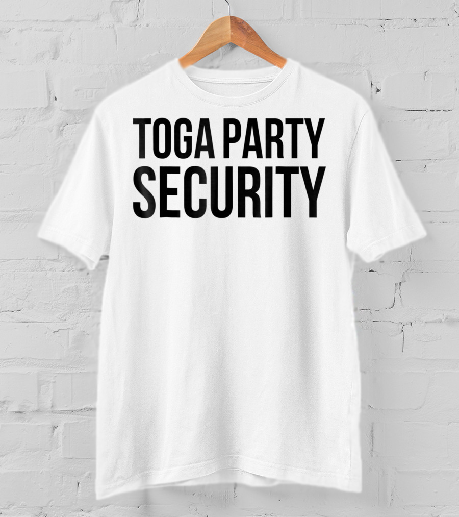Toga Party Security College Halloween Party T-Shirt