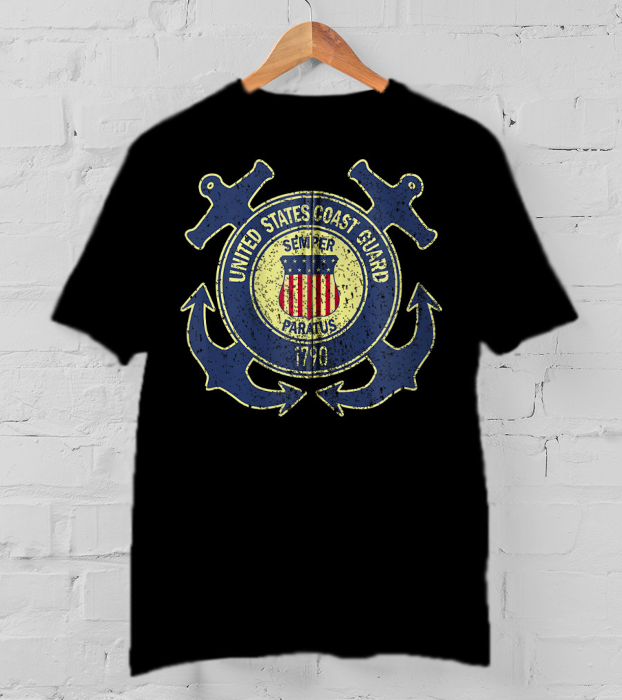 United States Coast Guard Veteran Semper Paratus 1790 Red Friday T-Shirt