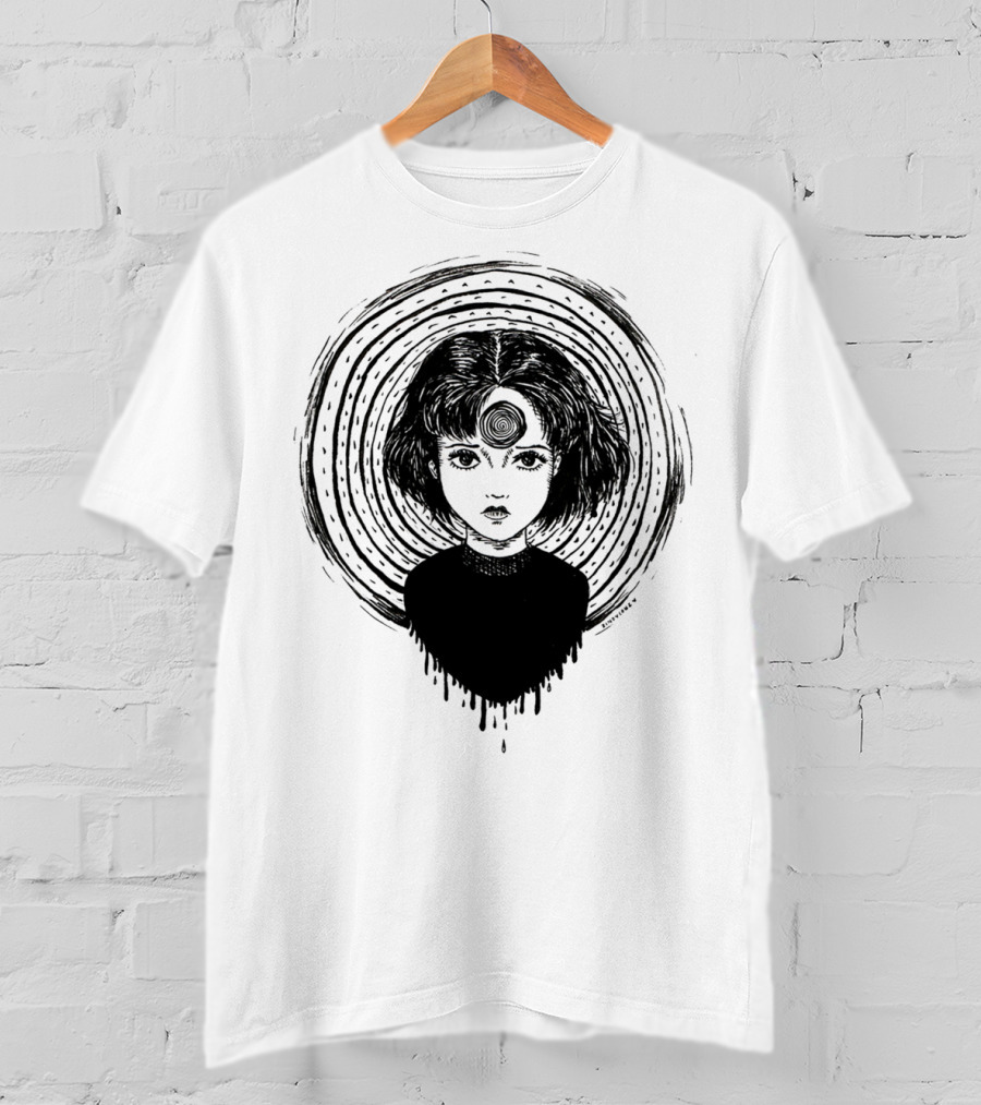 Uzumaki Junji Ito Horror Manga Spiral Hypnosis Anime T-Shirt