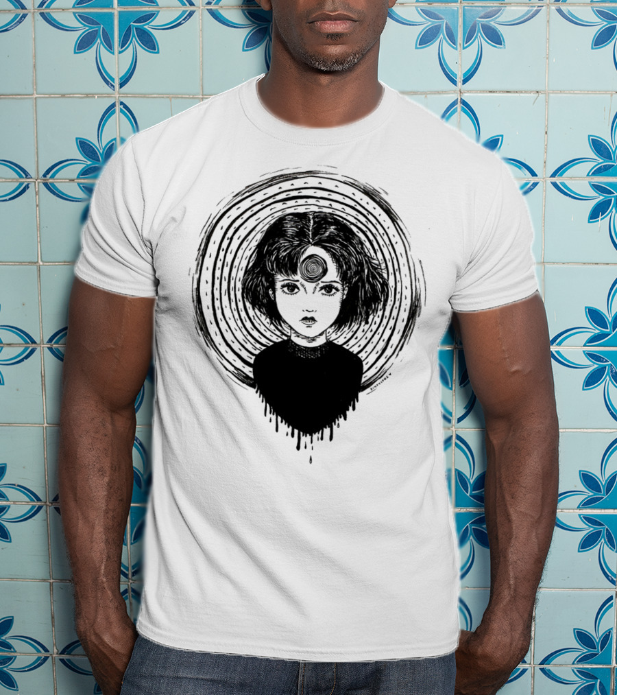 Uzumaki Junji Ito Horror Manga Spiral Hypnosis Anime T-Shirt