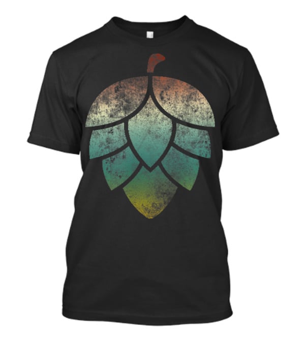 Vintage Hop Leaf For Home Brewers And Lovers Of Hoppy Beer T-Shirt