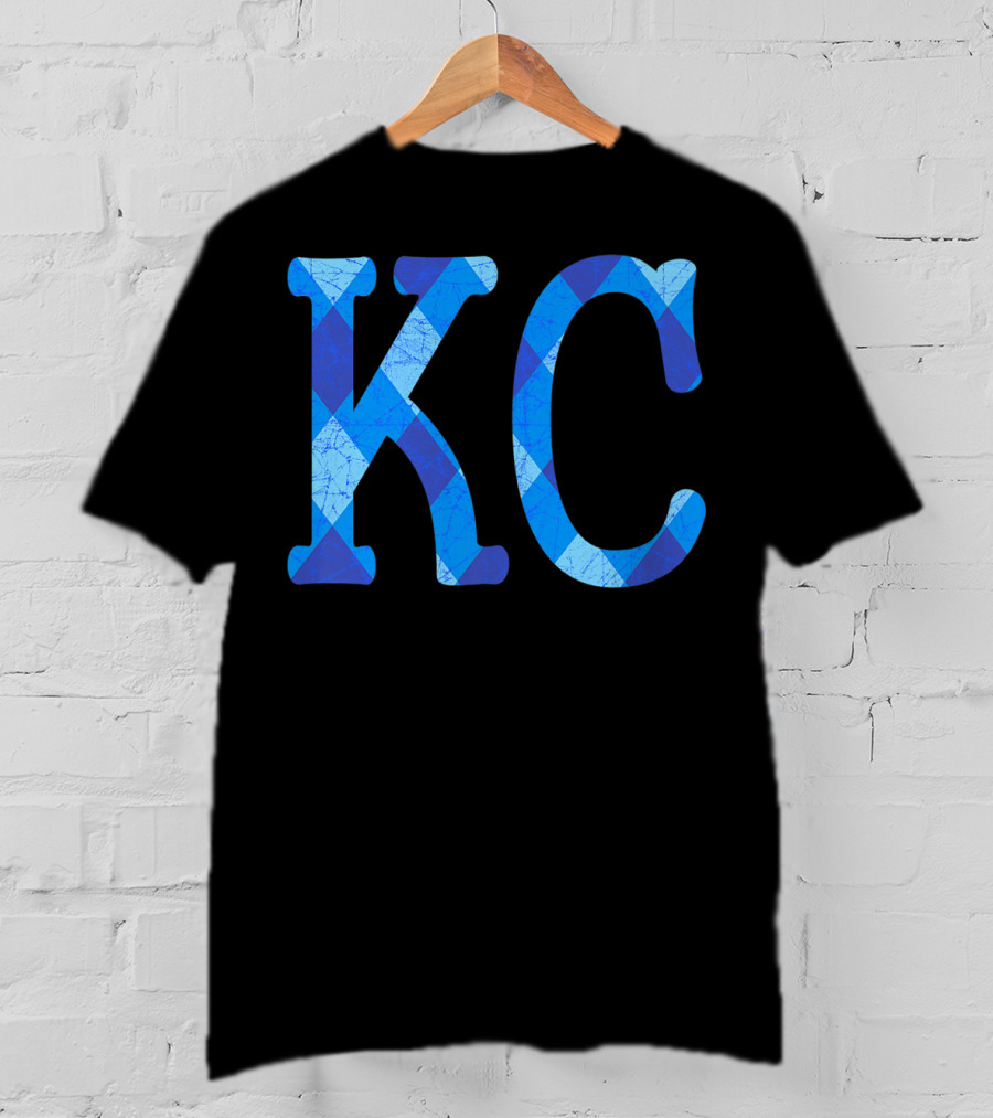 Vintage Royal Blue KC Kansas City Fan Gear T-Shirt
