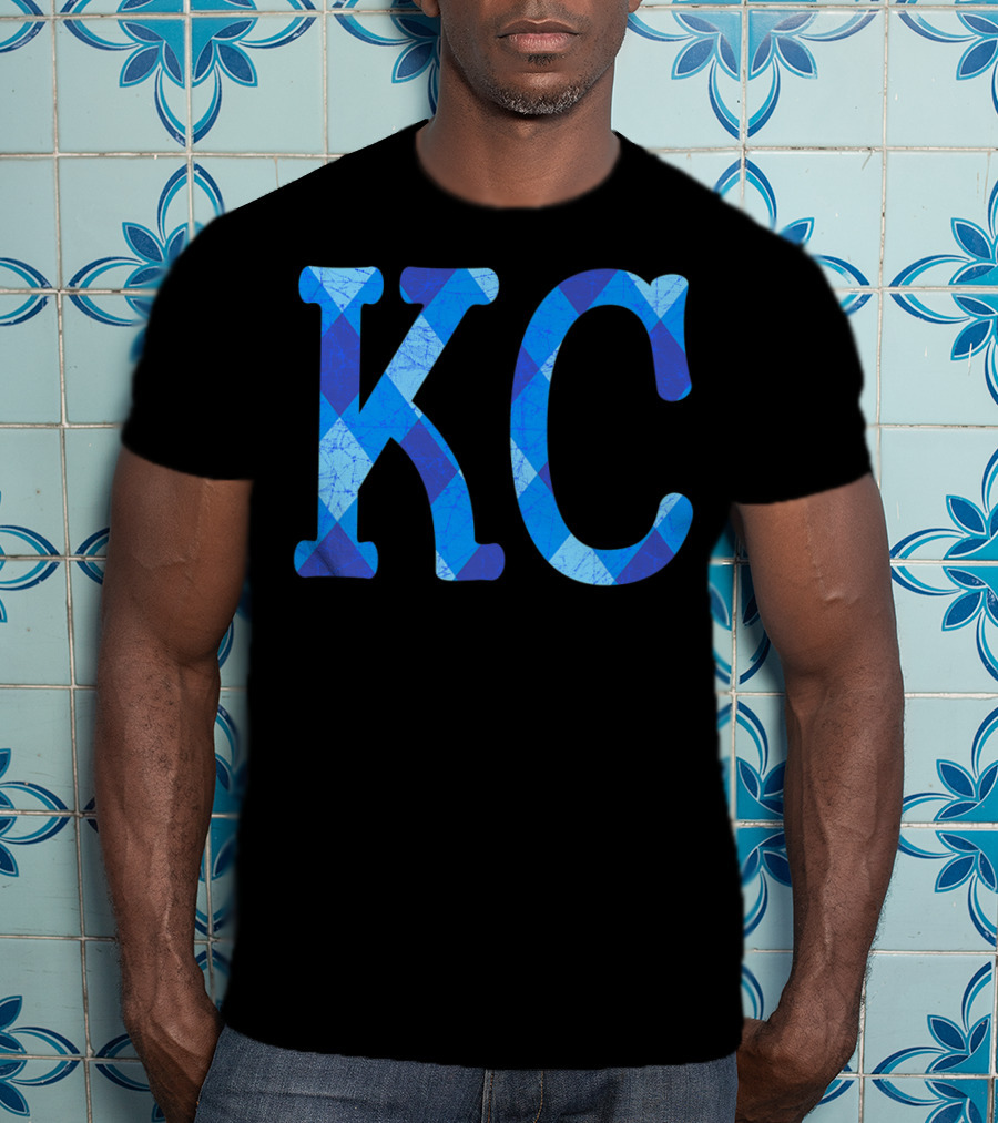 Vintage Royal Blue KC Kansas City Fan Gear T-Shirt