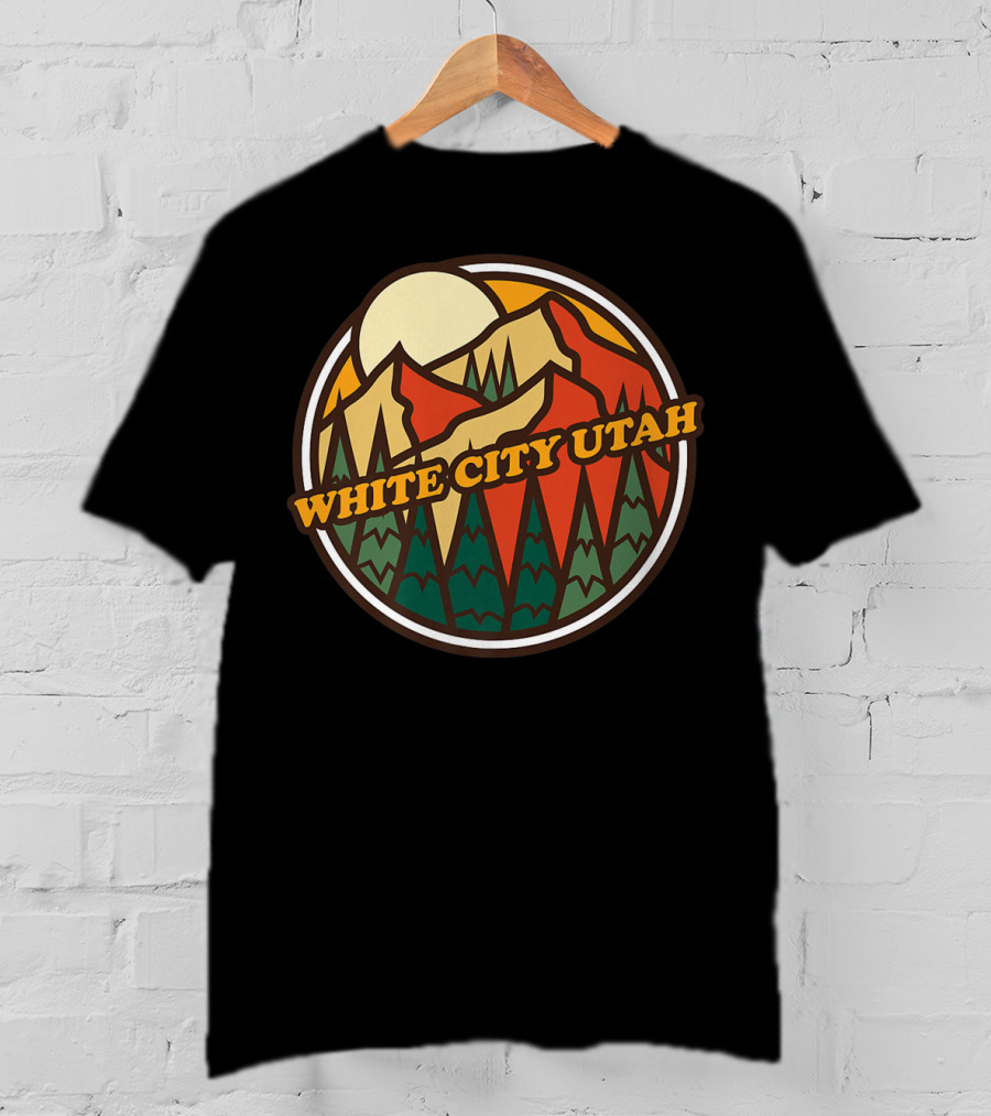White City Utah Vintage Mountain Hiking T-Shirt