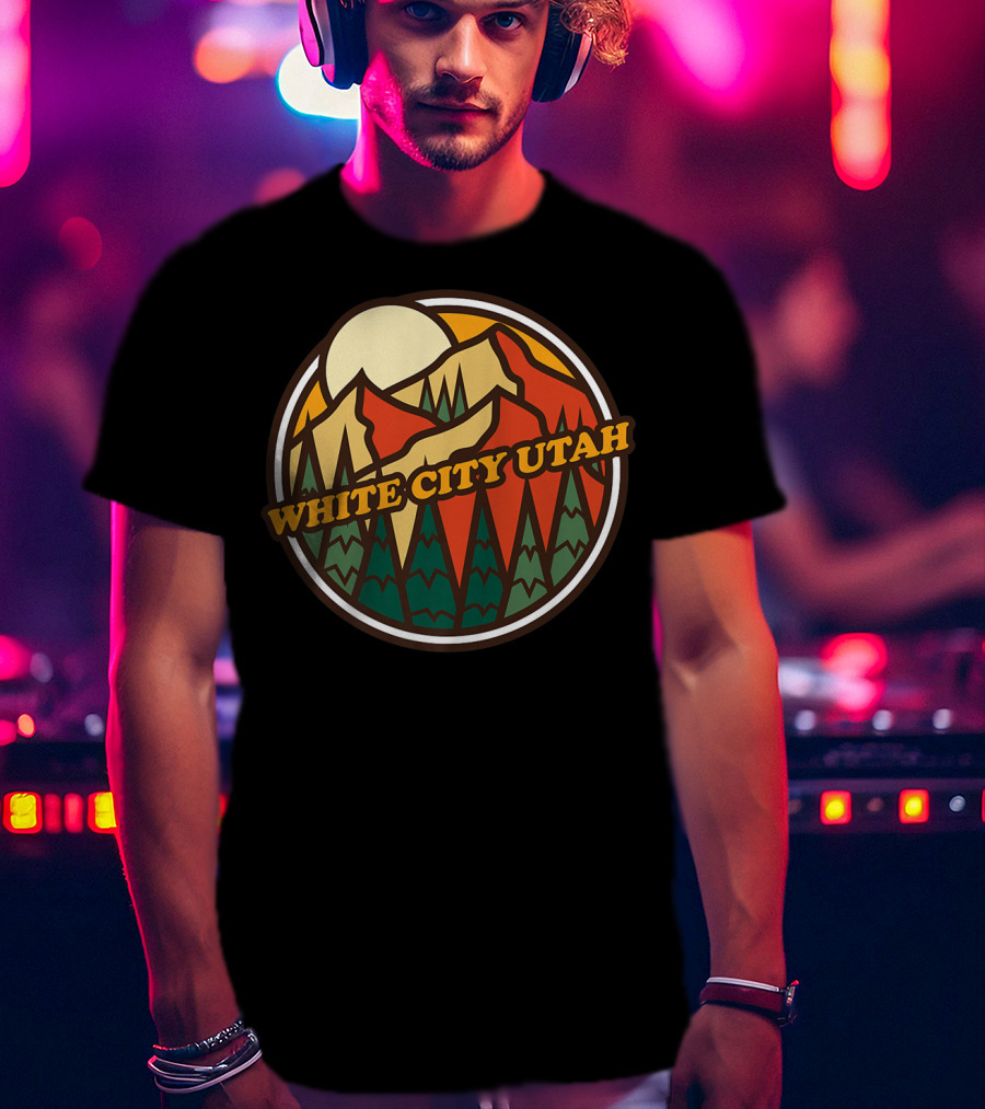 White City Utah Vintage Mountain Hiking T-Shirt