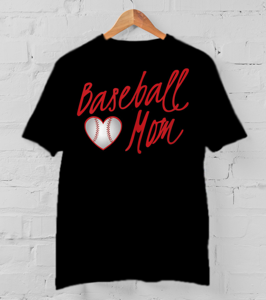 Baseball Mom Heartball T-Shirt