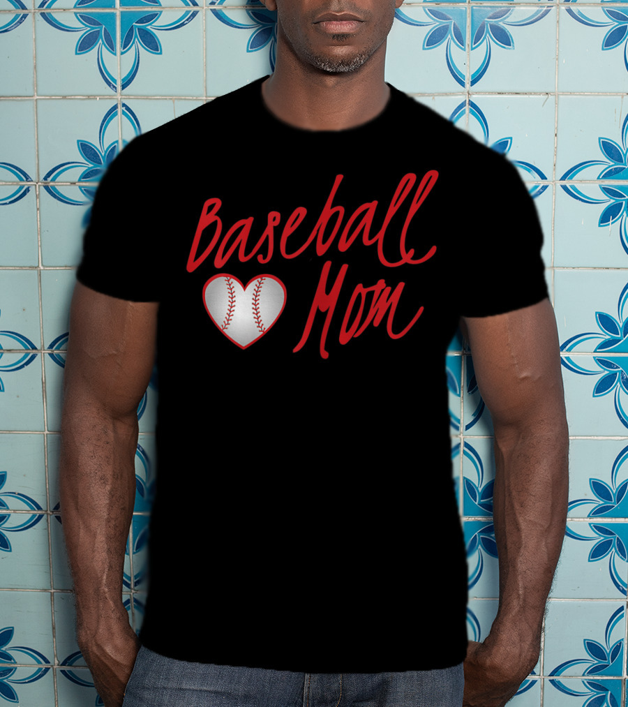 Baseball Mom Heartball T-Shirt