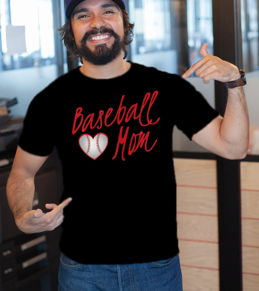 Baseball Mom Heartball T-Shirt