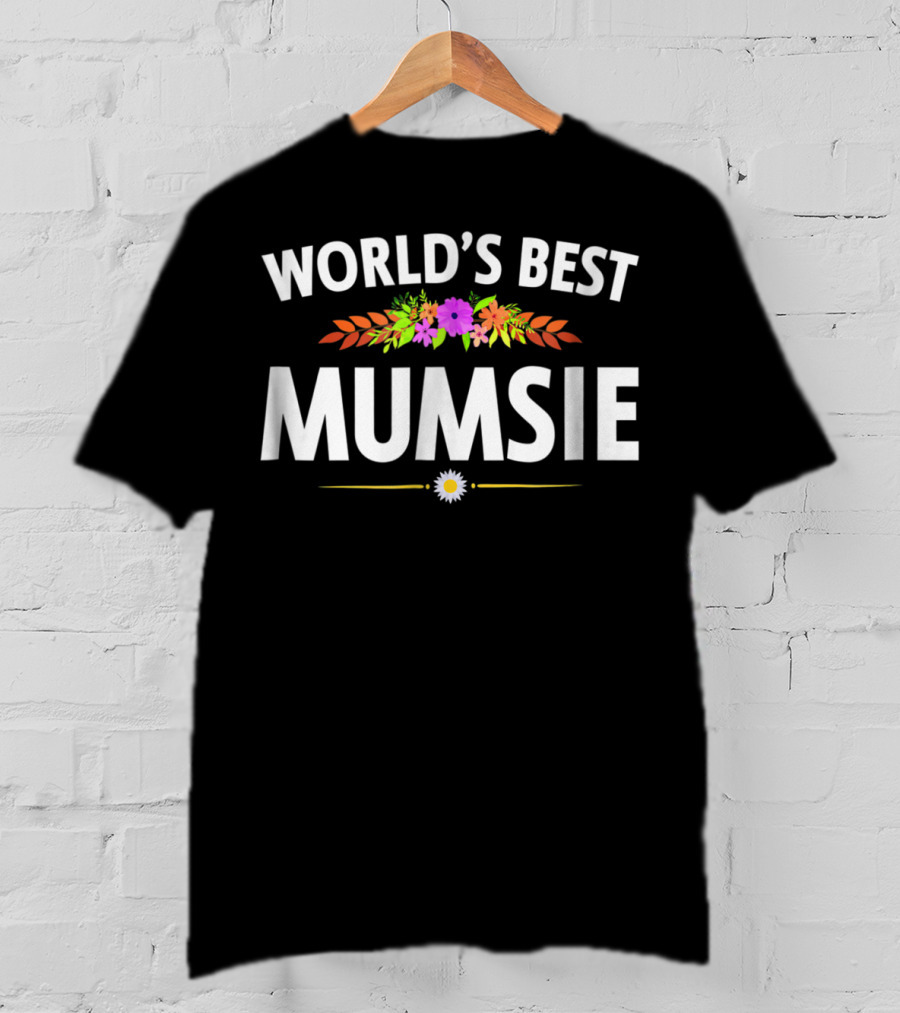 World's Best Mumsie Floral Accents T-Shirt
