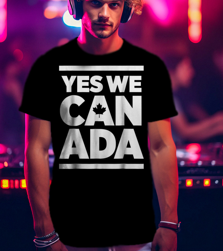 Yes We Canada Maple Leaf Funny Canadian Canada Day T-Shirt