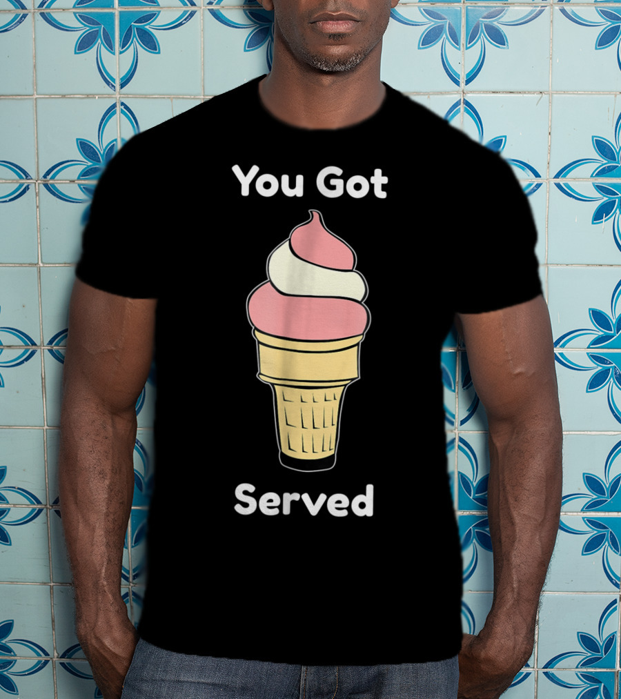 You Got Served Ice Cream Cone Swirl T-Shirt