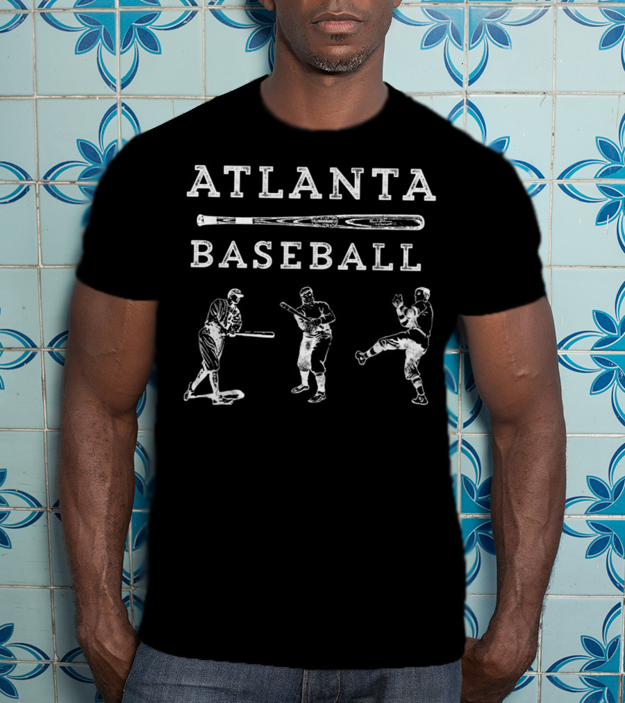 Atlanta Baseball Fan Classic Style Vintage Players T-Shirt