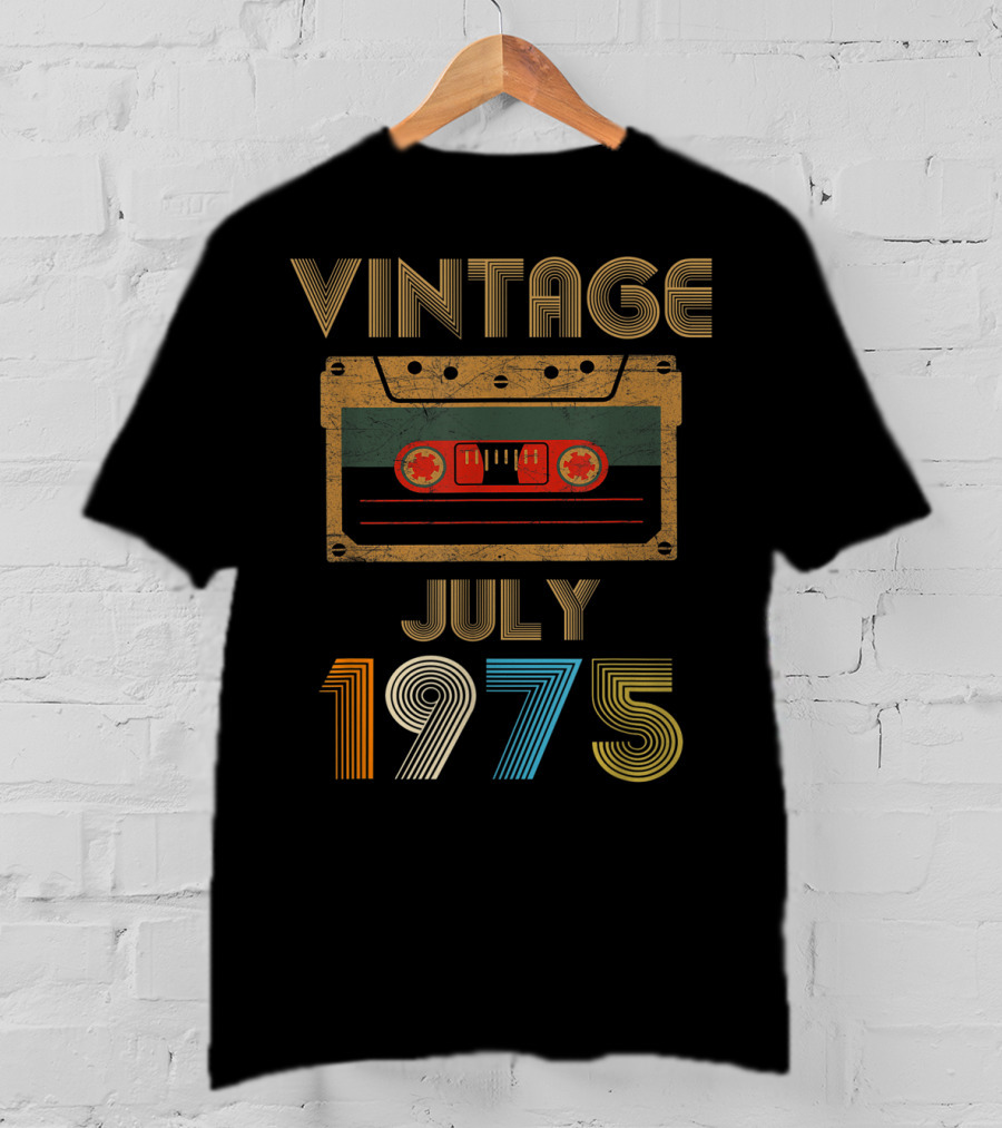 Vintage Cassette July 1975 T-Shirt