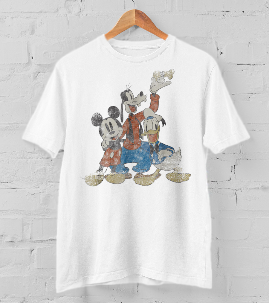 Disney Classic Friends Mickey Goofy Donald T-Shirt