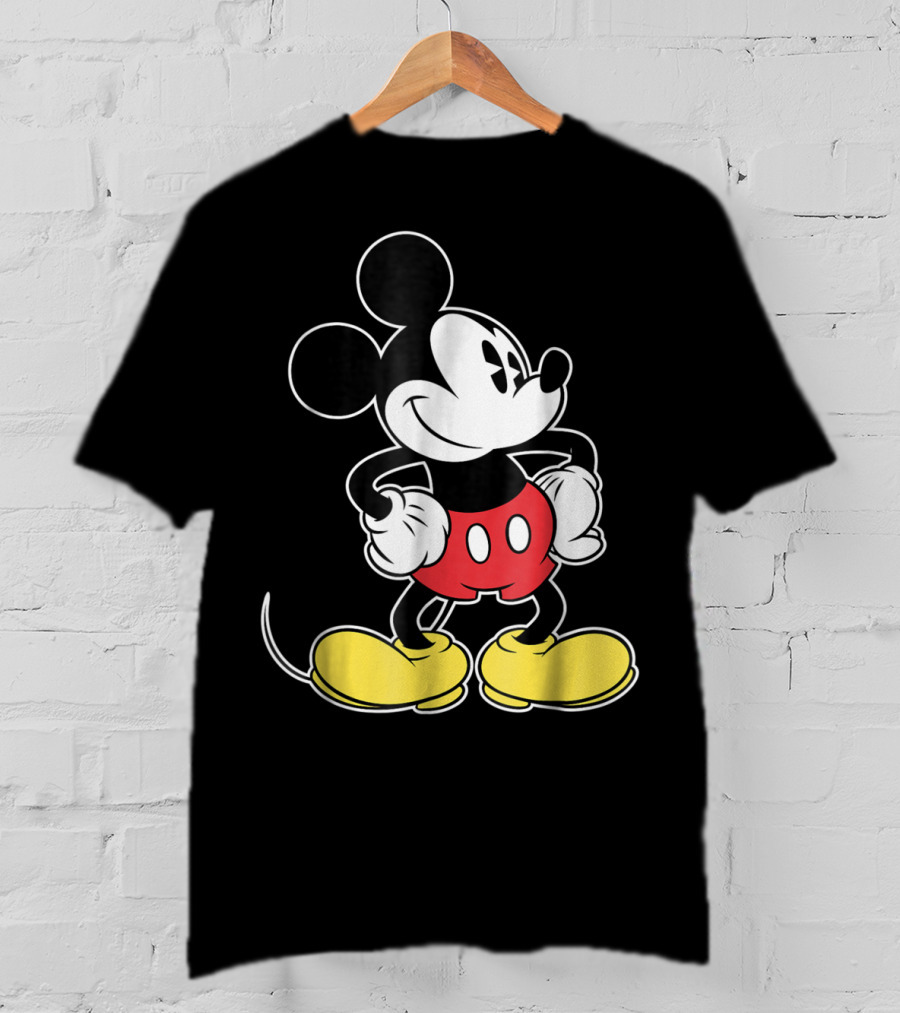 Disney Classic Mickey Mouse Iconic Red Shorts And Yellow Shoes T-Shirt