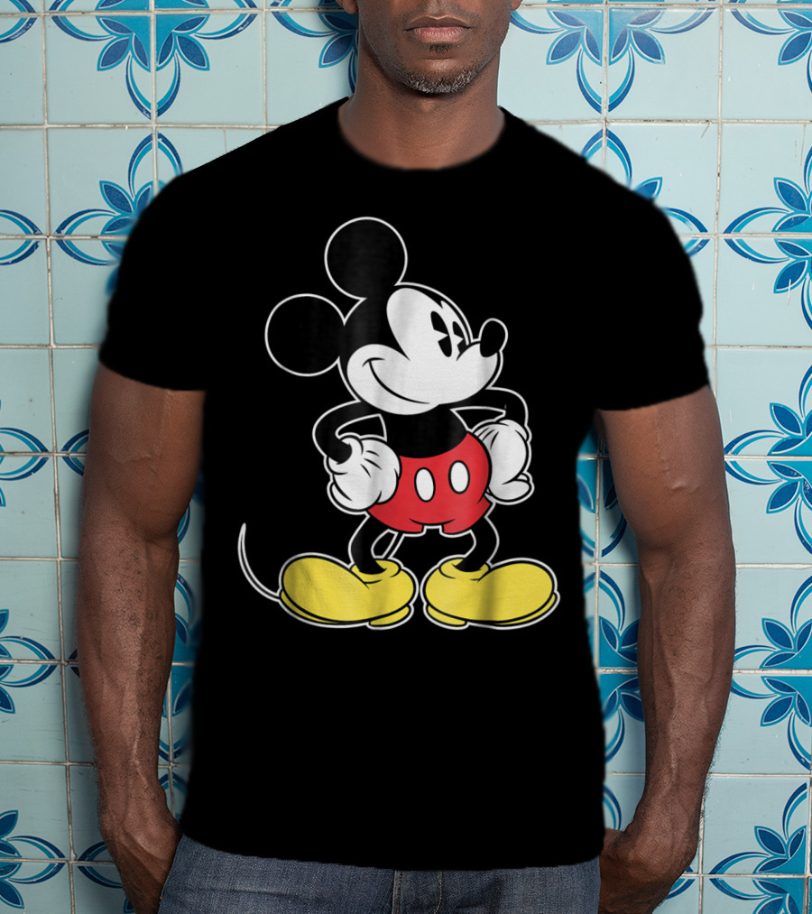 Disney Classic Mickey Mouse Iconic Red Shorts And Yellow Shoes T-Shirt