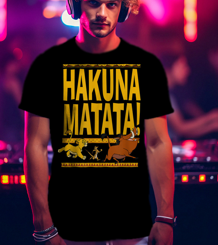 Hakuna Matata Lion King Simba Timon Pumbaa Disney Classic T-Shirt