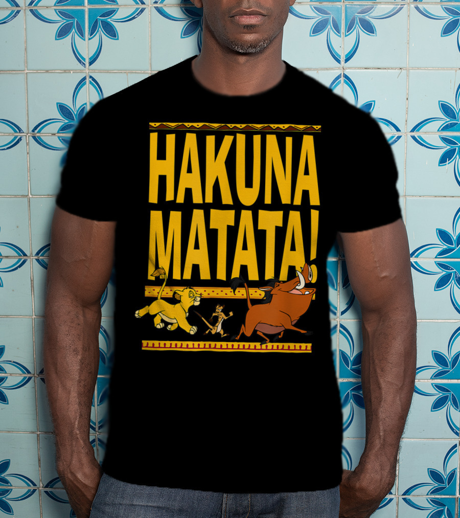 Hakuna Matata Lion King Simba Timon Pumbaa Disney Classic T-Shirt