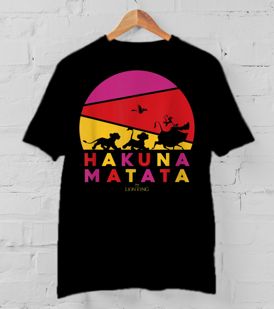 Hakuna Matata Disney Lion King Sunset T-Shirt