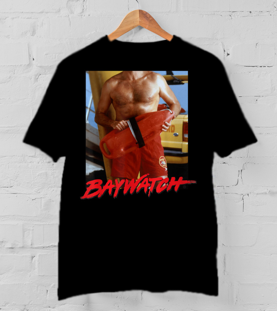 Baywatch I'm Mitch Lifeguard Image T-Shirt