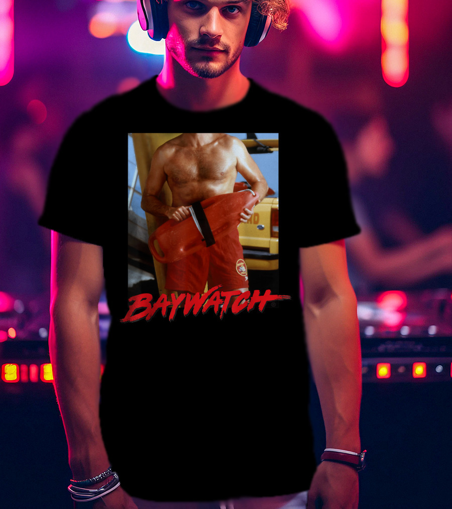 Baywatch I'm Mitch Lifeguard Image T-Shirt