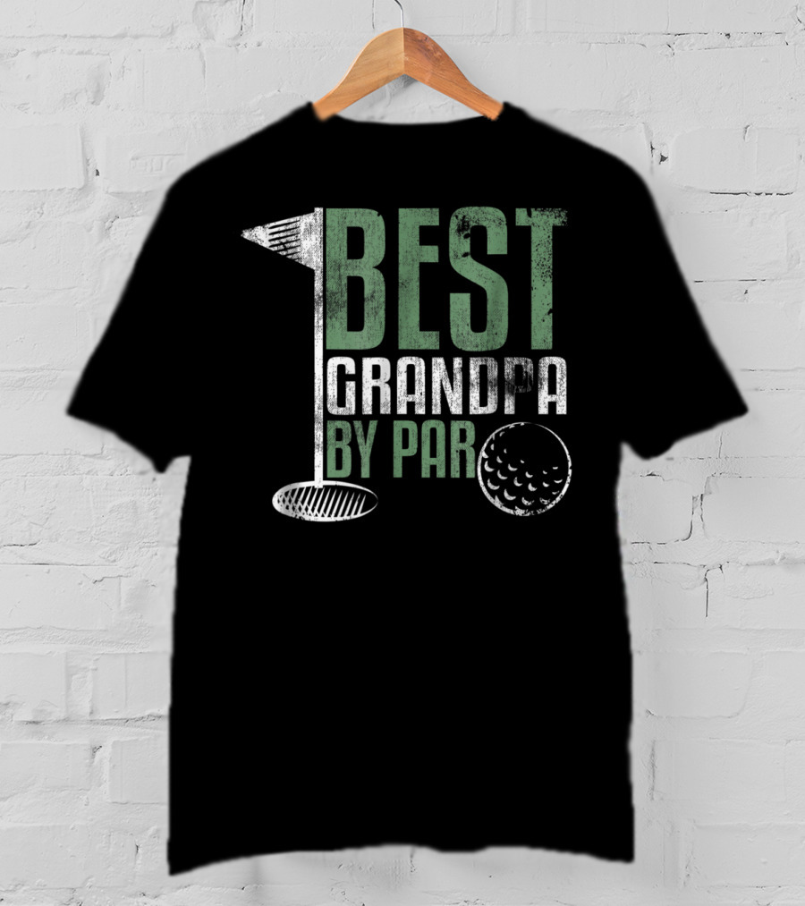 Best Grandpa By Par Father's Day Golf T-Shirt