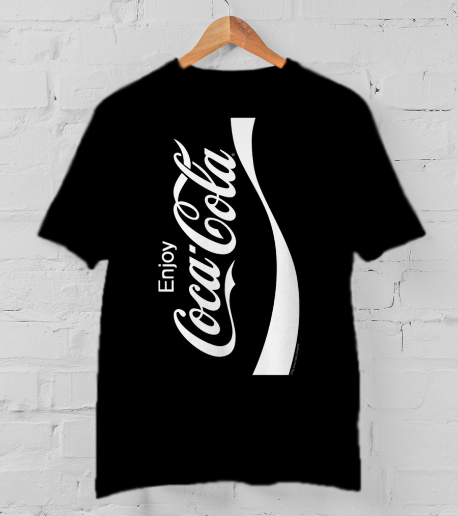 Enjoy Coca-Cola Black And White T-Shirt