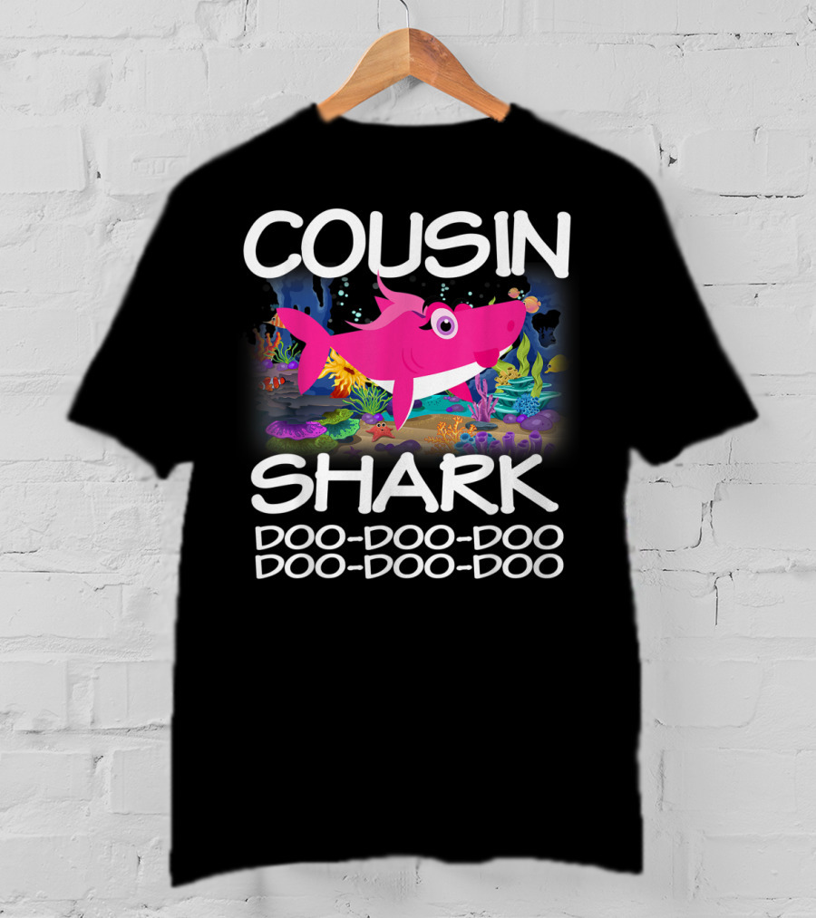 Cousin Shark Doo-Doo-Doo Matching Family Shark Mothers T-Shirt