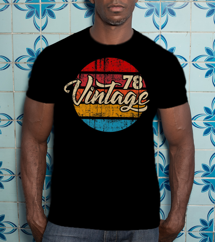 Vintage 78 Distressed Throwback T-Shirt