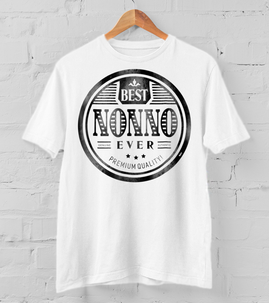 Family Father's Day Best Nonno Ever Grandfather Premium Quality T-Shirt