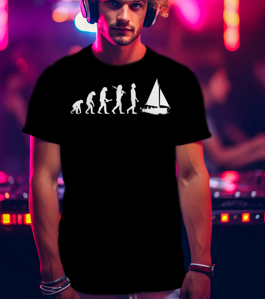 Evolution Of Sailing Humor For Sailors T-Shirt