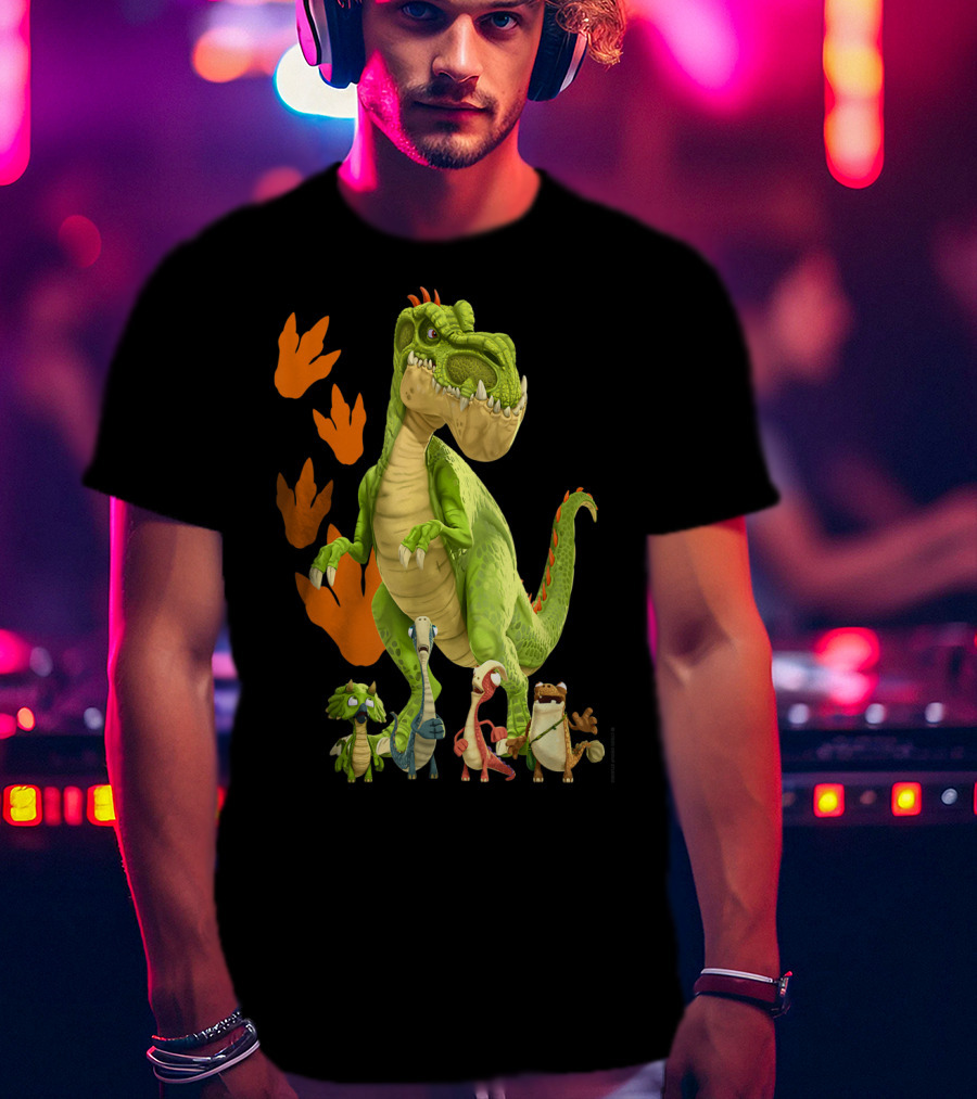 Gigantosaurus Giganto And Dino Footprints 4 Kid Dinos T-Shirt