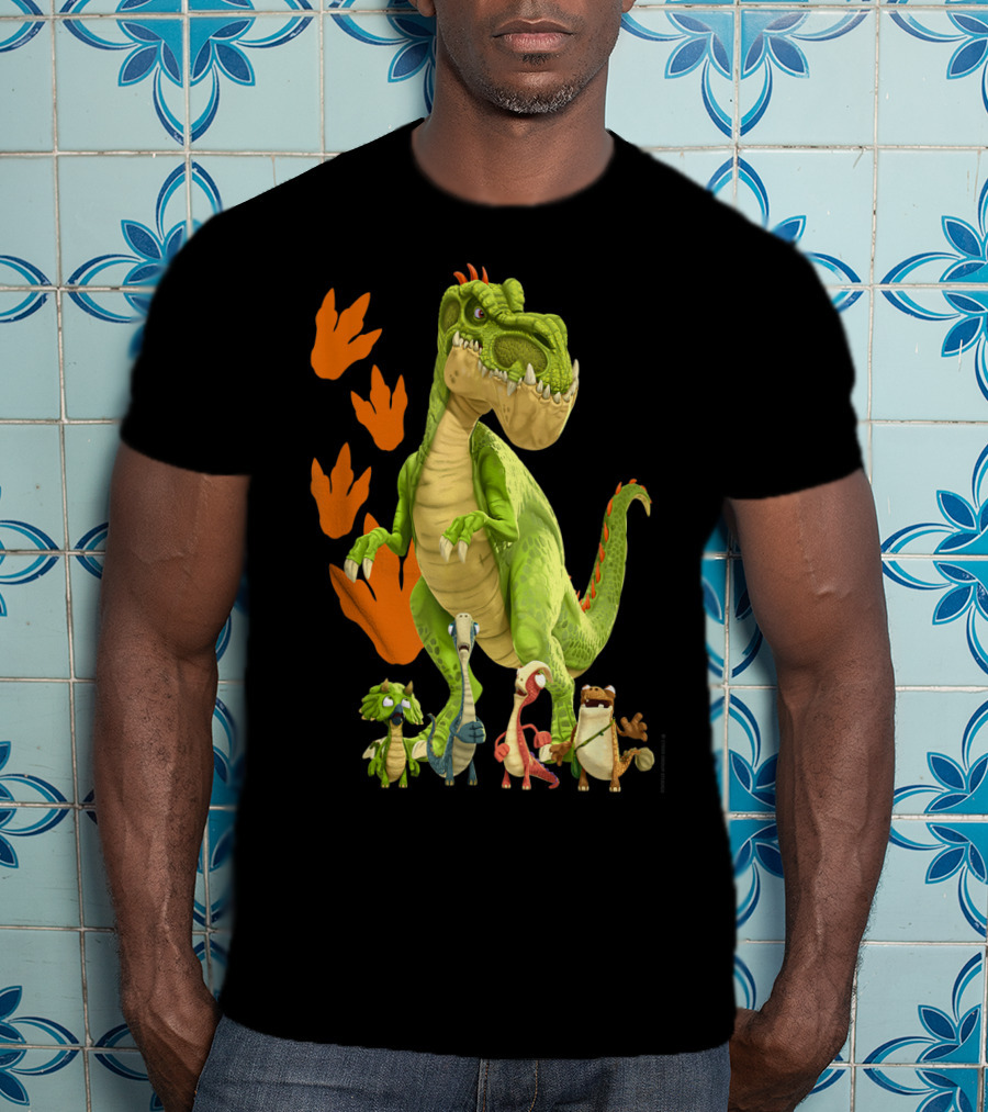 Gigantosaurus Giganto And Dino Footprints 4 Kid Dinos T-Shirt
