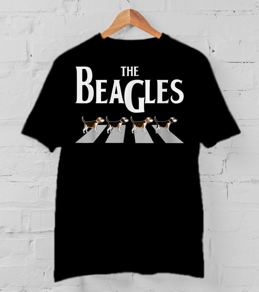 The Beagles Abbey Road Humor Funny Beagle Love Dog T-Shirt