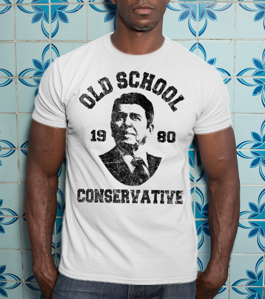 Old School Conservative 1980 Ronald T-Shirt