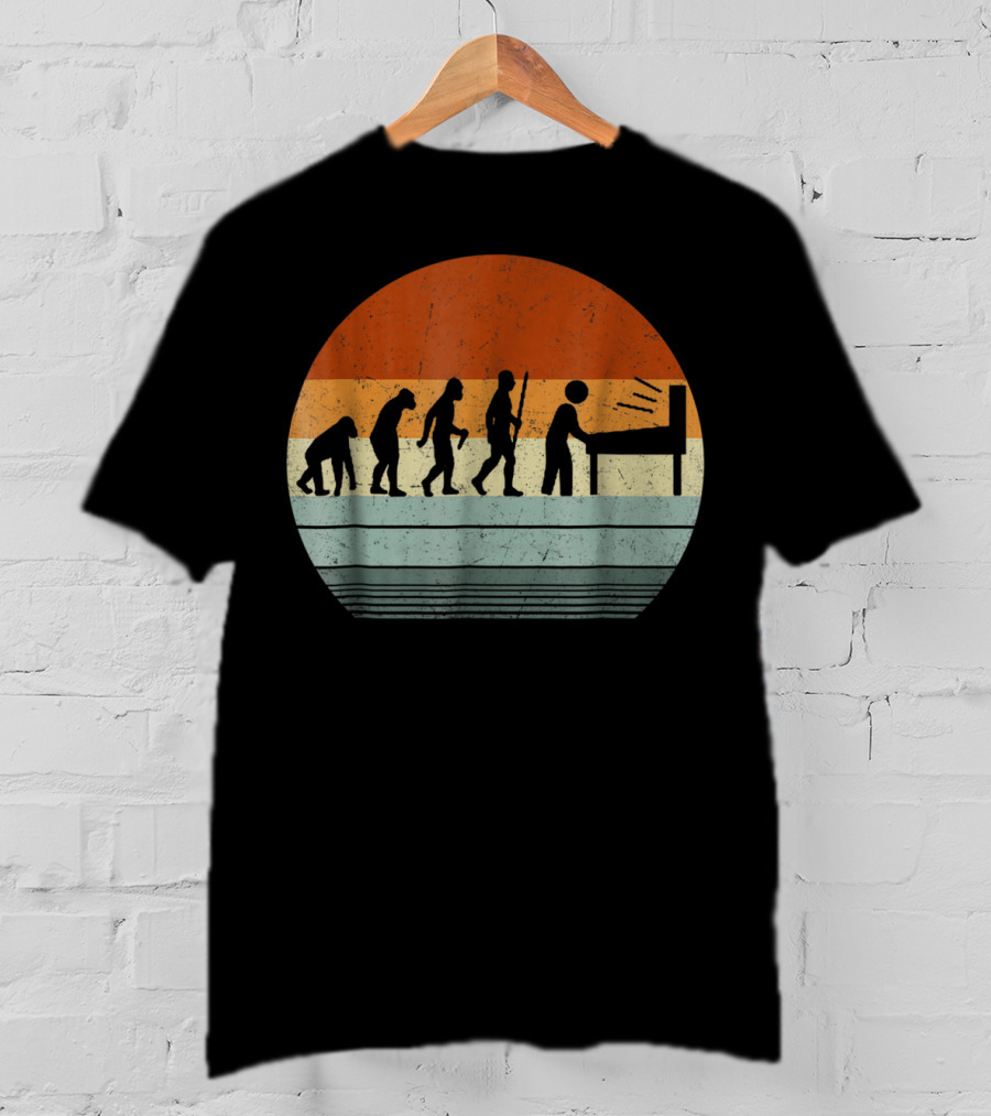 Vintage Pinball Evolution Player T-Shirt