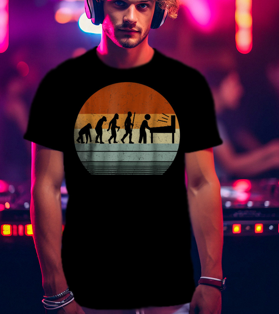 Vintage Pinball Evolution Player T-Shirt
