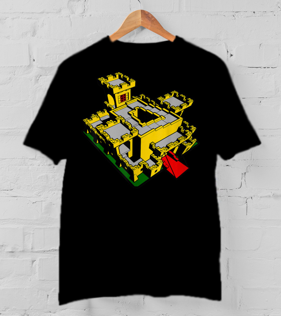 Classic Yellow Castle AFOL Toy Brick Fortress T-Shirt