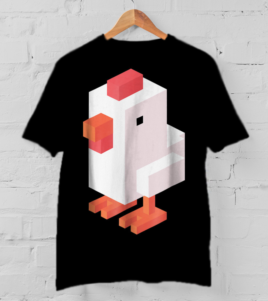 Crossy Road Chicken Pixel Art Game Character T-Shirt